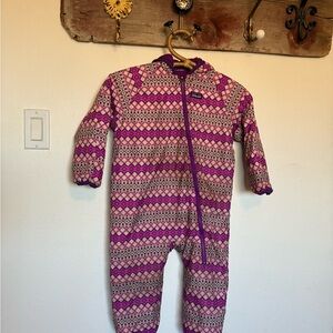 Patagonia Kids Reversible Snowsuit in Purple Toddler Size 2T